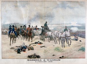Marskal Massena ved slaget ved Wagram, Østrig, 5.-6. juli 1809, 1904 af Unbekannt