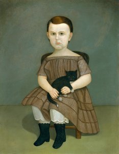Martha Bartlett med killing, ca. 1860. af Unbekannt