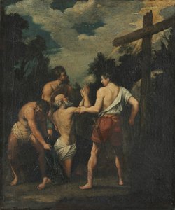Sankt Andreas martyrium, 1600-tallet. af Unbekannt