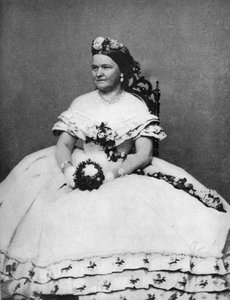 Mary Todd Lincoln, hustru til præsident Abraham Lincoln, c1860