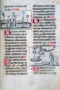 Messe for de begravede på en kirkegård og jubilæumsmesse for de dødes sjæle, 1300-tallet af Unbekannt