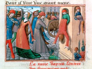 Massakren på Armagnacs af Bourguignons, Paris, 1418, 1484 af Unbekannt