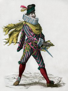 Matamore kaptajn, lejemorder, spansk type, 1600-tallet 1882-1884 af Unbekannt