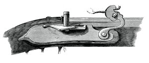 Matchlock, slutningen af det 17. århundrede, fra Tower of London, c1880 af Unbekannt