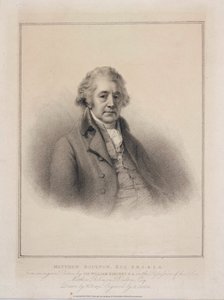 Matthew Boulton, engelsk ingeniør og industrimand, c 1801 af Unbekannt