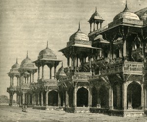 Mausoleet af Akbar, Secundra, 1890. af Unbekannt
