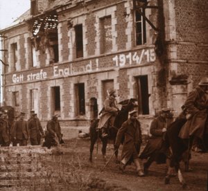 Må Gud straffe England, Bucy-le-Long, Nordfrankrig, c1914-c1918 af Unbekannt