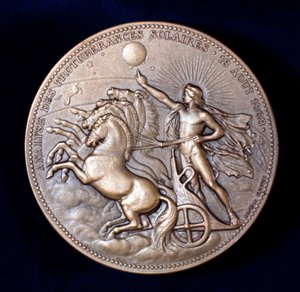 Medalje til minde om Pierre Janssen og Norman Lockyer, franske og engelske astronomer, 1868 af Unbekannt