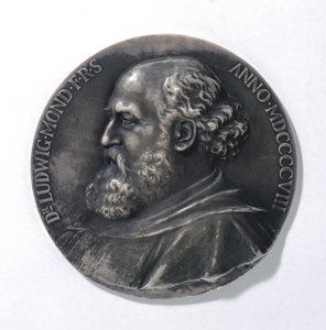 Medalje forestillende Ludwig Mond, industrikemiker af Unbekannt