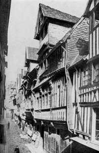 Middelalderlige Lisieux, Normandiet, Frankrig, c1930