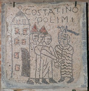 Middelaldermosaik af sækken af Konstantinopel, 5. århundrede af Unbekannt