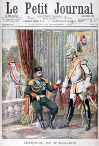 Møde mellem zar Nicholas II og kejser Wilhelm II, Wiesbaden, Tyskland, 1903 af Unbekannt