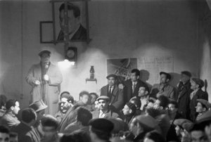 Arbeiterversammlung, Comiso, Sizilien, Italien von Unbekannt