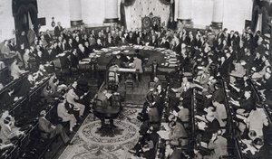 Møde mellem SDN eller Folkeforbundet den 10/06/1929 i senatpaladset i Madrid, Spanien af Unbekannt