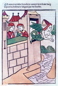 Melusine flyver væk, 1478 af Unbekannt