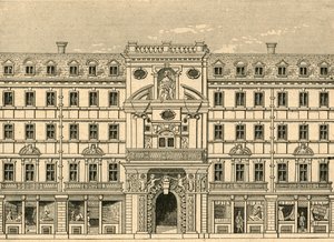 Mercers Chapel, som genopbygget efter branden, 1897. af Unbekannt