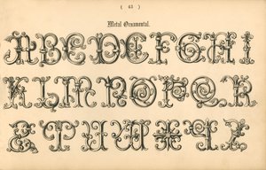Metal ornamental, 1862 af Unbekannt