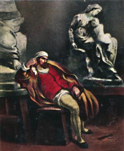 Michelangelo 1475-1564. - Maleri af Delacroix, 1934. af Unbekannt