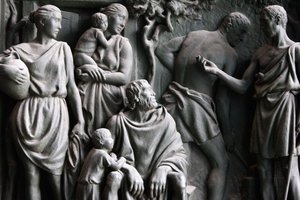Milano Duomo gate skulptur, Milano, Italien af Unbekannt