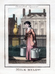 Milk Below!, Cavendish Square, London, 1805 af Unbekannt