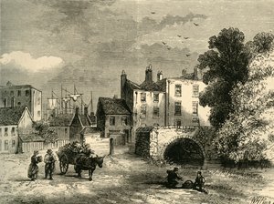 Mill Pond Bridge, i 1826, c1878. af Unbekannt