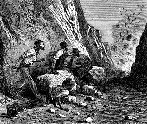 Minearbejdere sprængning, 1879. af Unbekannt