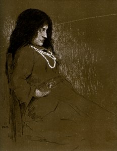 Miss Constance Collier på en sommerdag, 1899 af Unbekannt