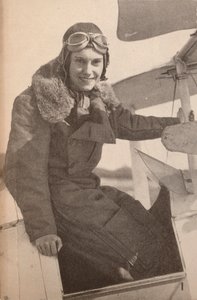Frøken Jean Batten fra New Zealand, som i maj 1934 fløj fra England til Australien og brød fru M. af Unbekannt