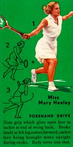 Miss Mary Heeley - Forehand Drive, c1935. af Unbekannt