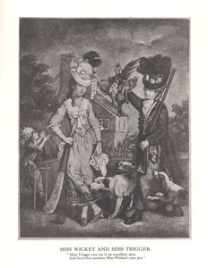 Miss Wicket og MissTrigger, c1778 1912 af Unbekannt