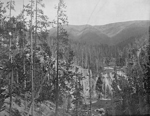 Missouri River, under Great Falls, Montana, c1897. af Unbekannt