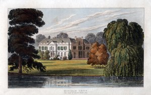 Mitcham Grove, Surrey, sæde for Henry Hoare, c1827 af Unbekannt