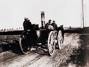 Mobilt køkken går op ad linjen, c1914-c1918 af Unbekannt