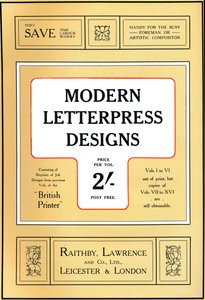 Moderne bogtrykdesign - prisdesign, 1909. af Unbekannt