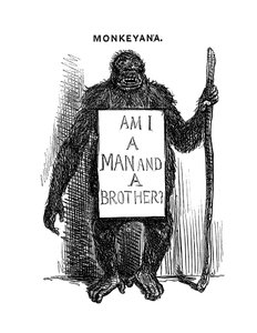 Monkeyana: Er jeg en mand og en bror, 1861 af Unbekannt