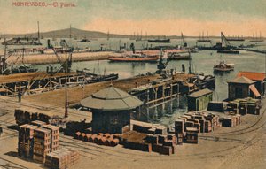 Montevideo - Havnen, ca. 1900 af Unbekannt