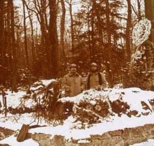 Monument des Chasseurs, Col de la Chipotte, det østlige Frankrig, c1914-c1918 af Unbekannt