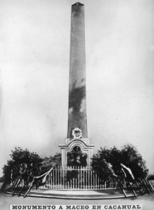 Monument til Antonio Maceo, 1899, 1920