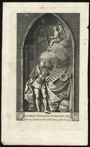 Monument til Georg Friedrich Handel af Unbekannt