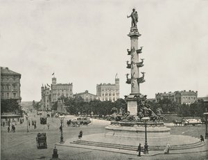 Monument til Wilhelm von Tegetthoff på Praterstern, Wien, Østrig, 1895. af Unbekannt