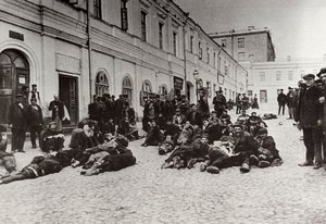 Moscow hjemløse krisecentre beboere, Rusland, c1904 af Unbekannt