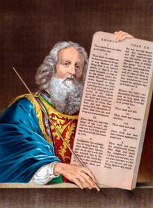 Moses med de ti bud, midten af det 19. århundrede af Unbekannt