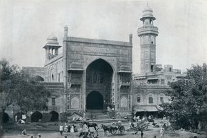 Moskeen i Wazir Khan, Lahore, c1942 af Unbekannt