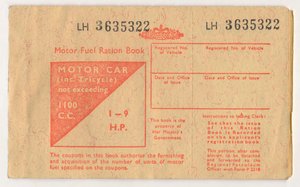 Motorbrændstofrationsbog, c1973 af Unbekannt