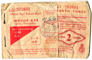 Rationeringsbog for motorbrændstof, 1957 af Unbekannt