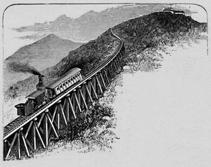 Mount Washington Railway, 1883 af Unbekannt