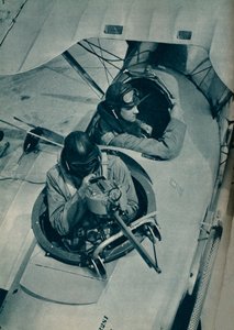 Bevægelig pistol fra et tosædet jagerfly, c1935 c1937 af Unbekannt