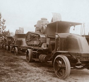 Flytter om aftenen, c1914-c1918 af Unbekannt