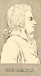 Mozart, 1756-1791, 1830. af Unbekannt