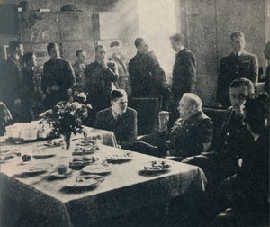 Mr. Churchill med R.A.F. - 615 Fighter Squadron, 1940